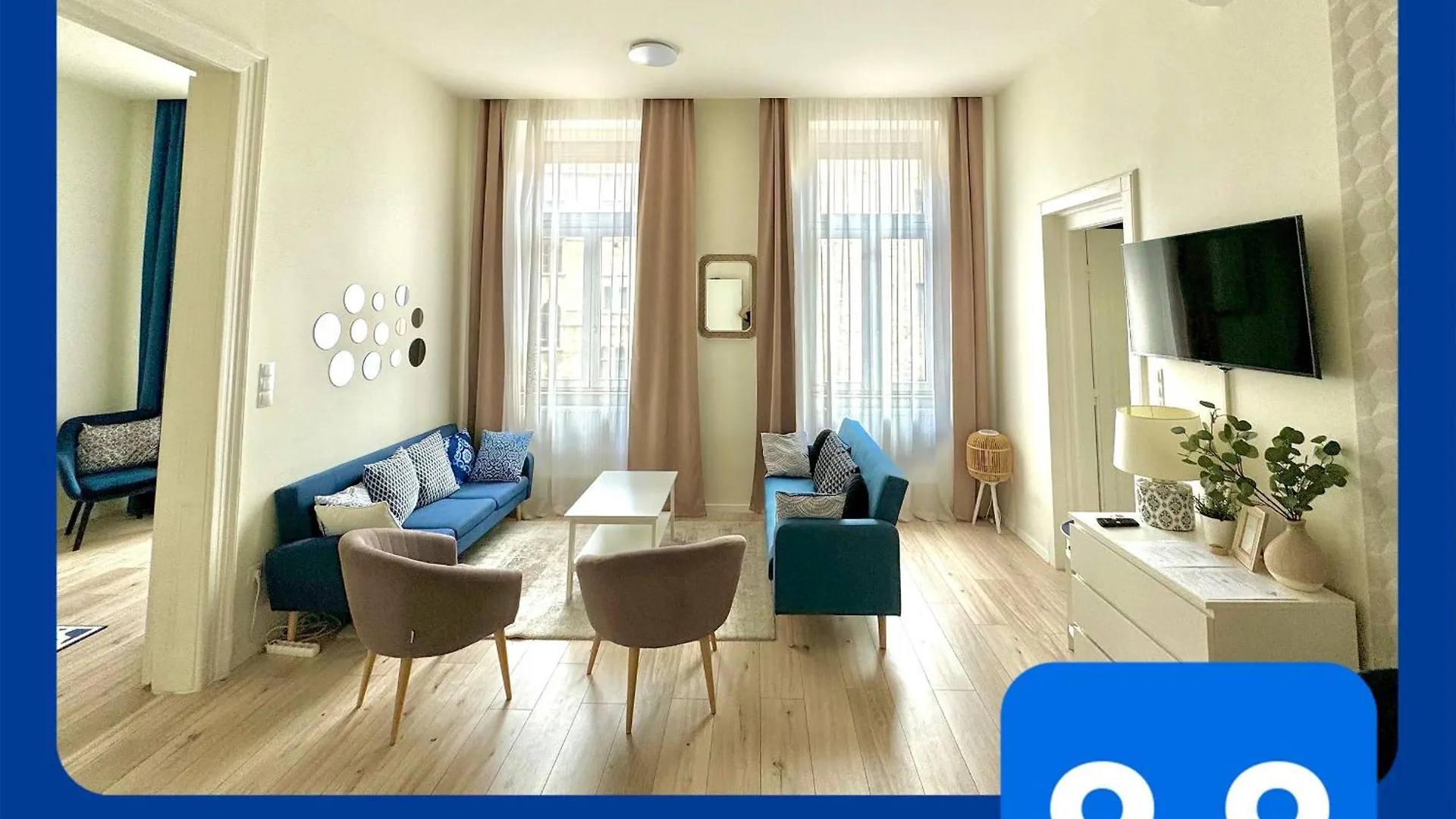 Luxury Huge Apartman - 92M2 - 3 Bedrooms - 3 Air Conditioners - Free Garage!!! Budapest